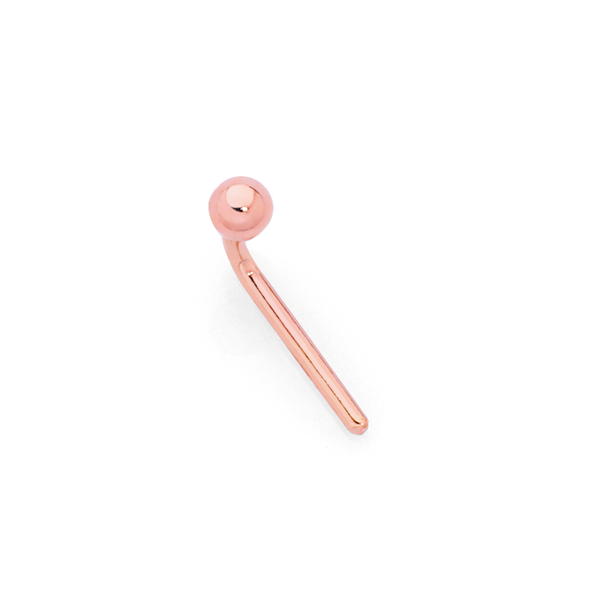 9ct Rose Gold 2mm Ball Nose Stud