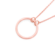 9ct Rose Gold 45cm Open Circle Trace Necklet