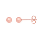 9ct Rose Gold 4mm Polished Ball Stud Earrings