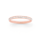 9ct Rose Gold Cubic Zirconia Full Eternity Stacker Ring