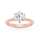 9ct Rose Gold Cubic Zirconia Solitaire Ring