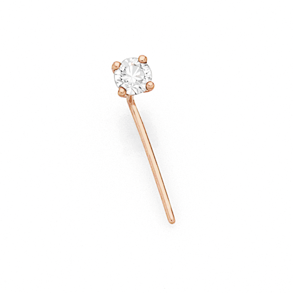 Rose discount nose stud