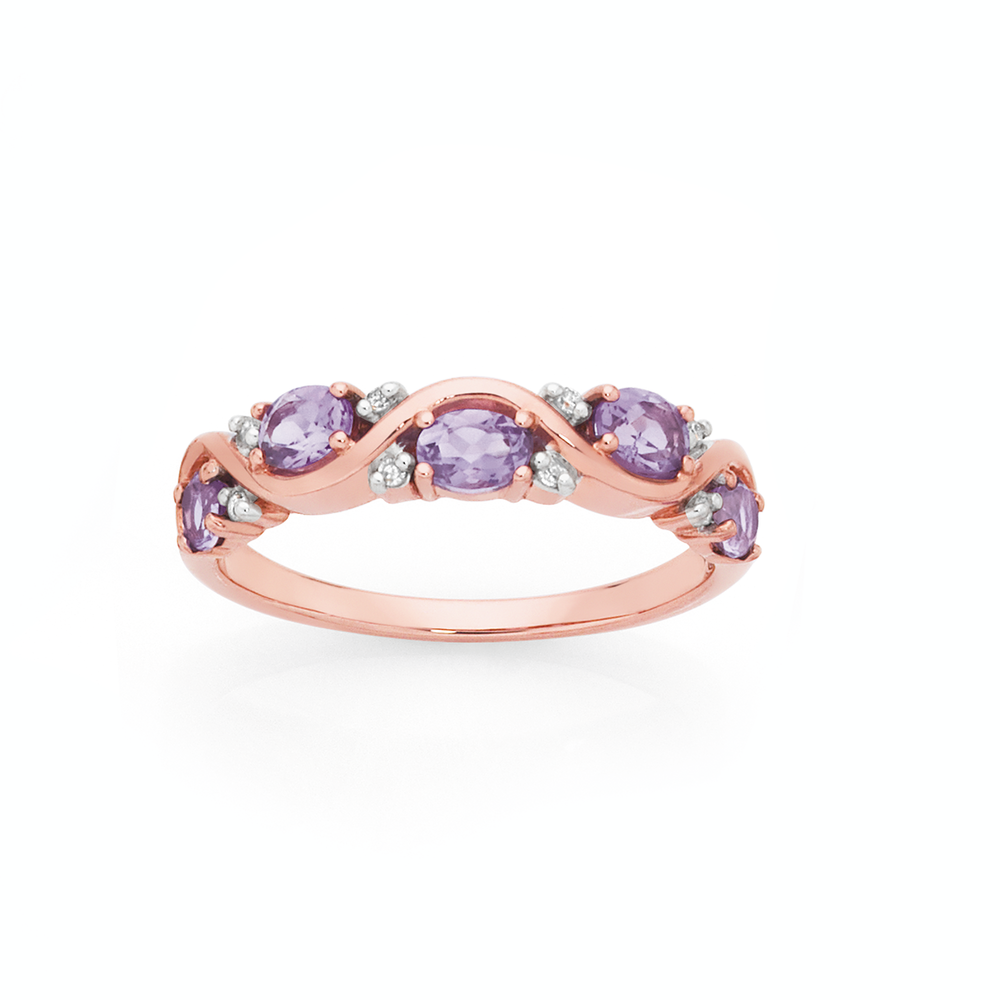 Cushion Cut Amethyst Cocktail Ring – Estella Collection