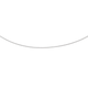 9ct White Gold 45cm Solid Curb Chain
