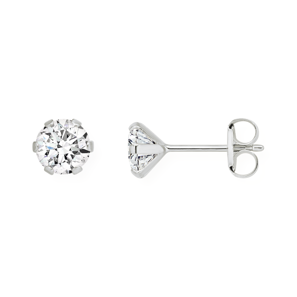 5mm white gold stud earrings deals
