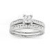 9ct White Gold Diamond Bridal Ring Set