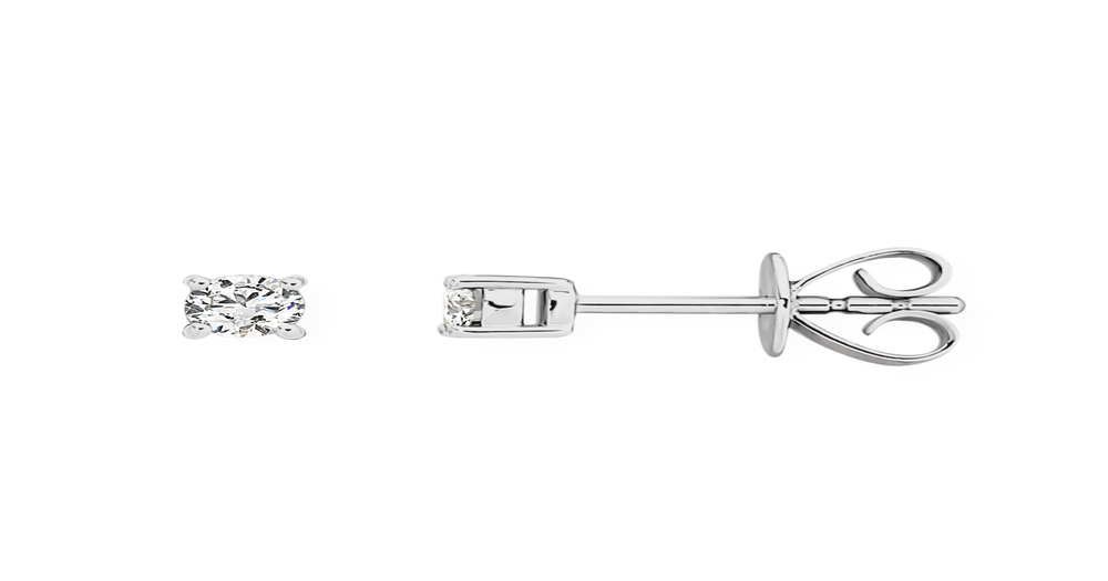 9ct White Gold Diamond Stud Earrings Goldmark (AU)