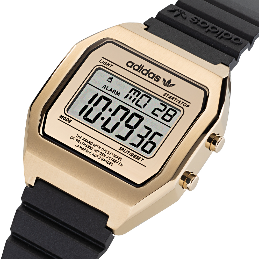 Adidas gold digital watch shop
