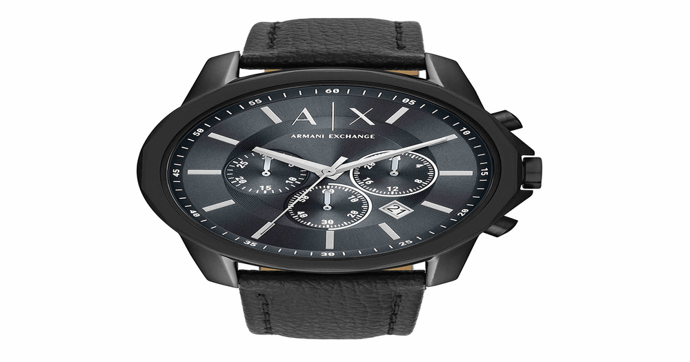 Armani Exchange Banks Men's Chronograph Watch in Black | Goldmark (AU)