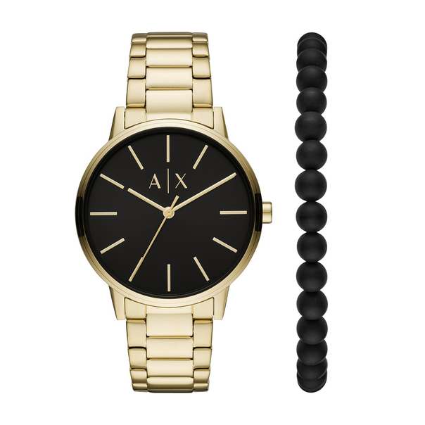 Armani Exchange Cayde Men's Watch and Bracelet Set