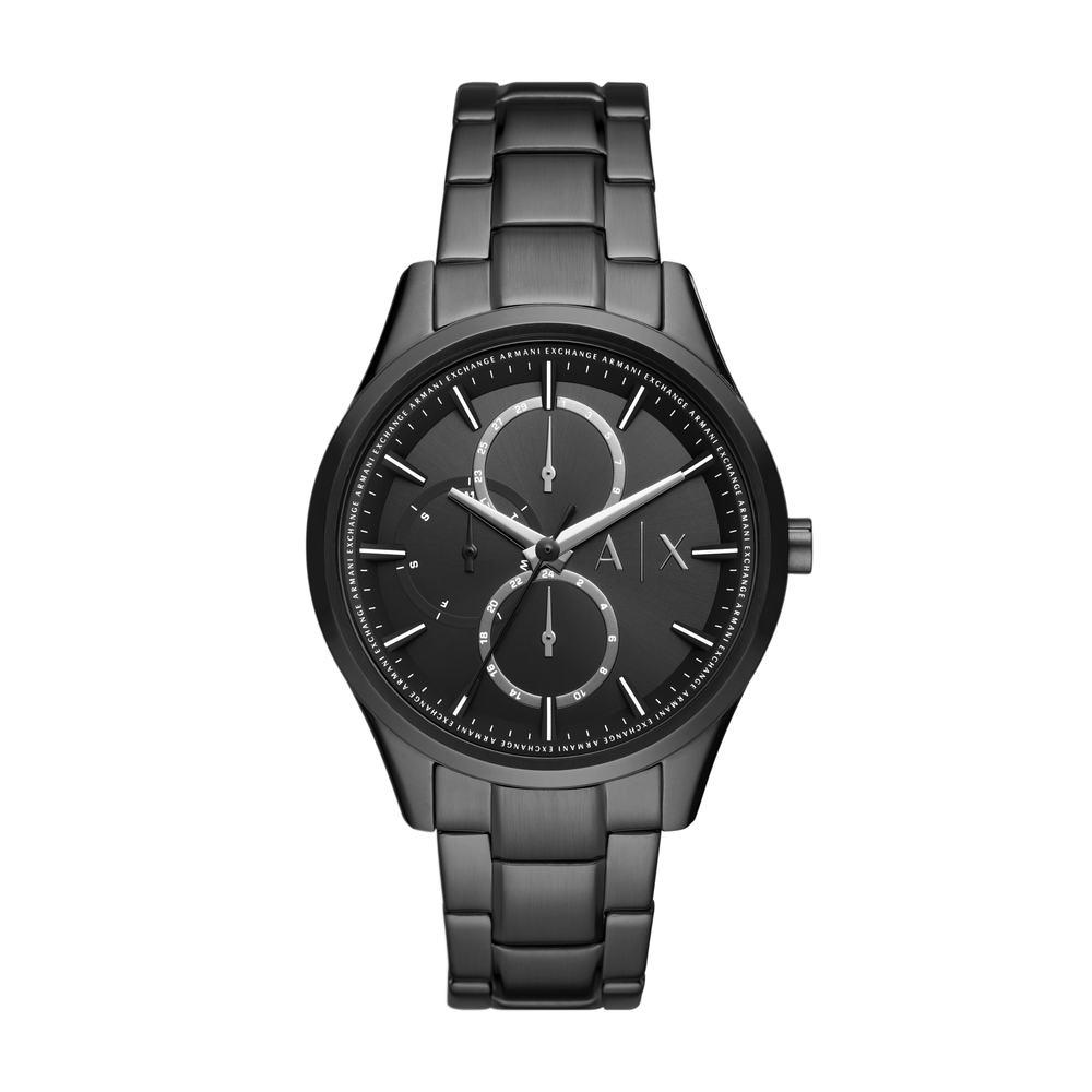 Armani exchange black mens watch top