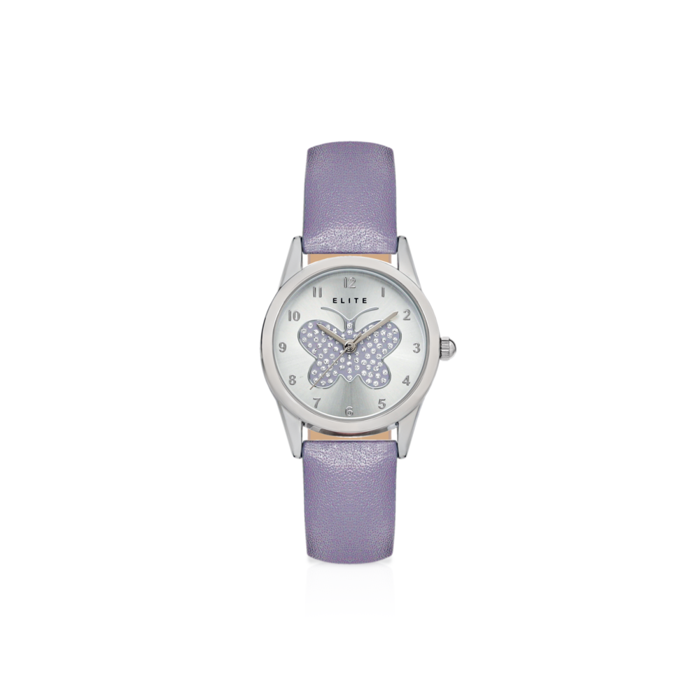 Elite Kids Silver Tone Watch in Pink Goldmark AU