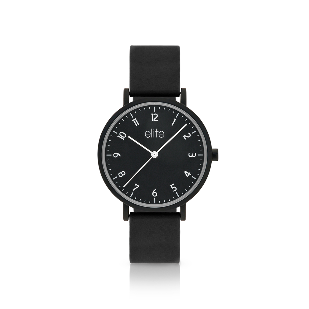 Black silicone watch cheap