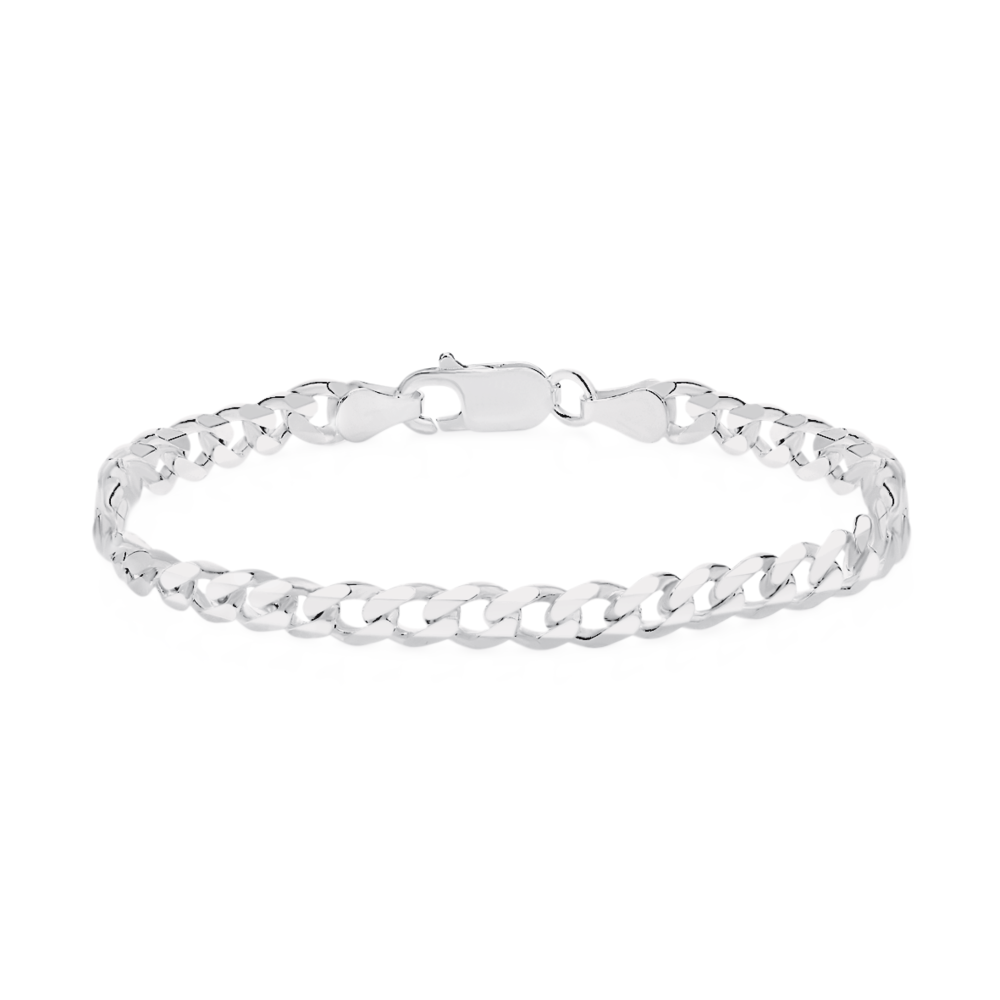White 92.5 Sterling Silver Curb Chain & Bracelet, 358 And 360, 10 Gma To  180gms Aprox at best price in New Delhi