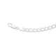 Silver 20cm Curb Bracelet