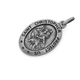 Silver 20mm Oval St. Christopher Medal Charm