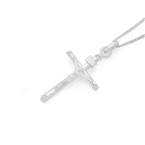 Silver 25mm Crucifix Pendant