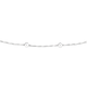 Silver 45cm Arrow Link With Ball Chain