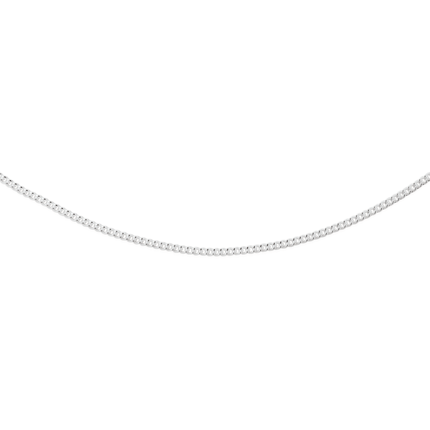 Silver 45cm Curb Chain