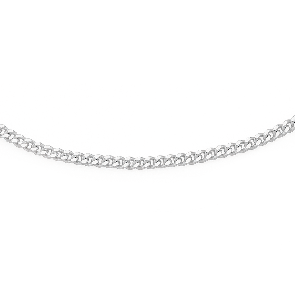 Silver 45cm Curb Chain | Necklaces 
