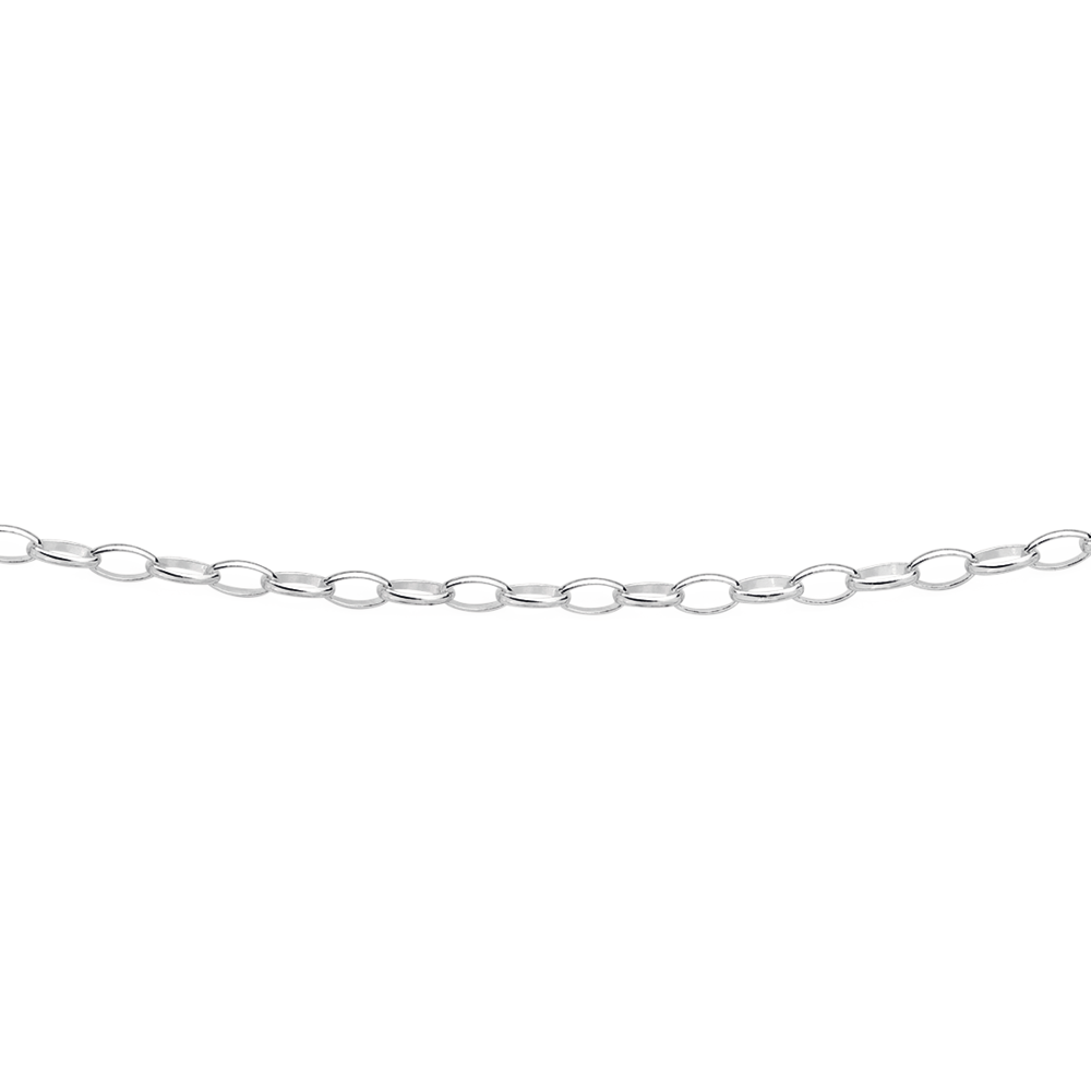 Silver 45cm Fine Oval Belcher Chain Goldmark AU