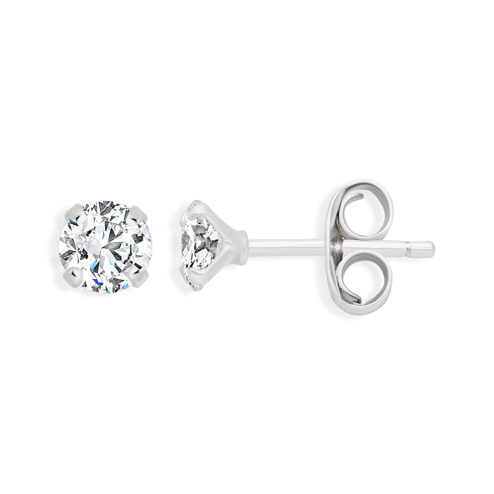 Silver tops earrings deals