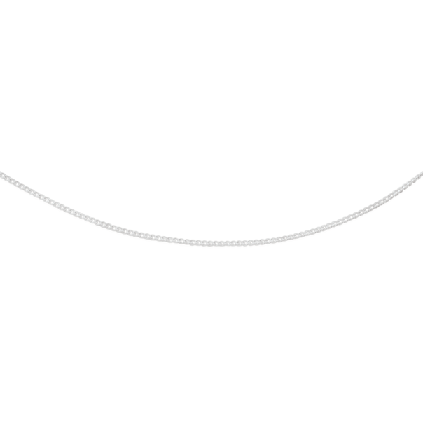 Silver 50cm Fine Curb Chain