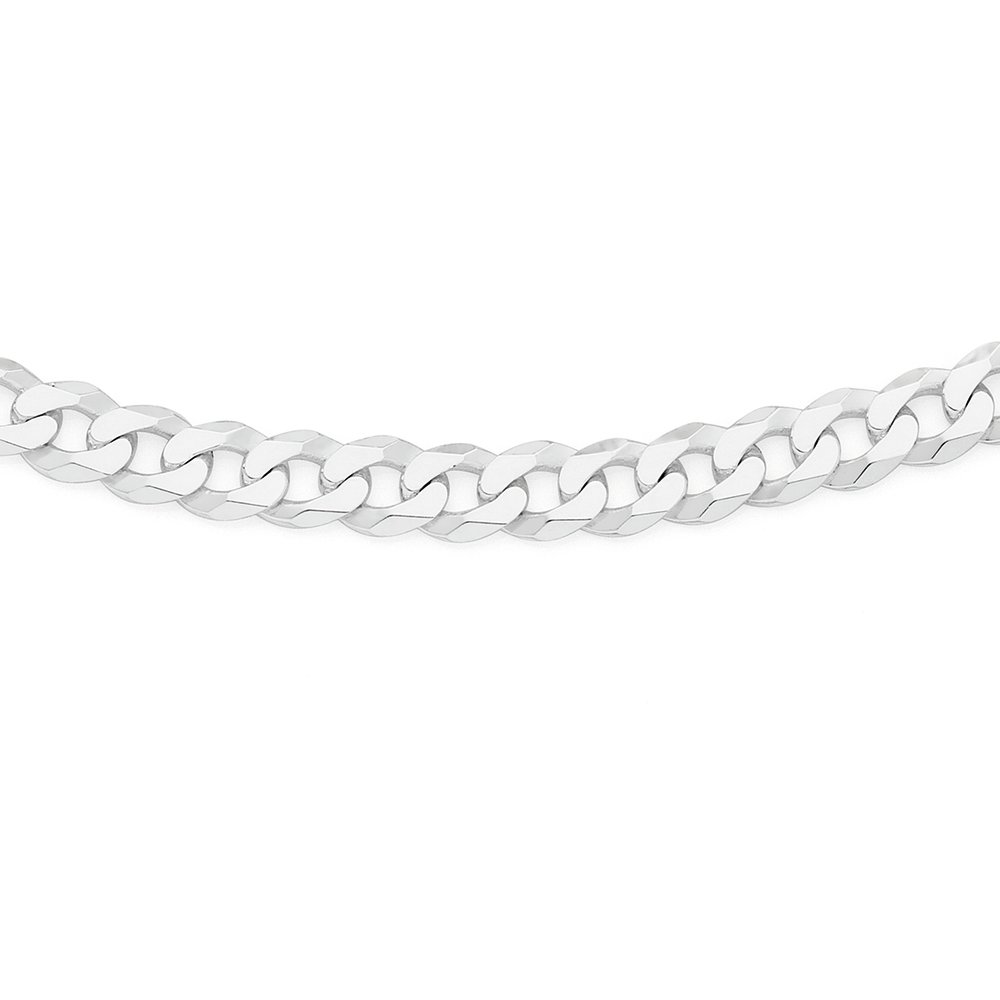Flat curb sales chain silver