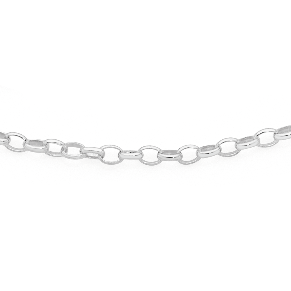 Silver 50cm Oval Belcher Chain Goldmark AU