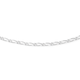 Silver 55cm 1+1 Figaro Chain