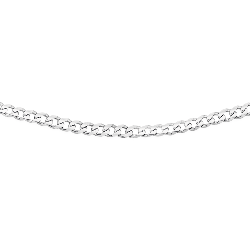Silver 60cm Curb Chain | Necklaces 