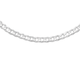 Silver 55cm Diamond Cut Bevelled Curb Chain