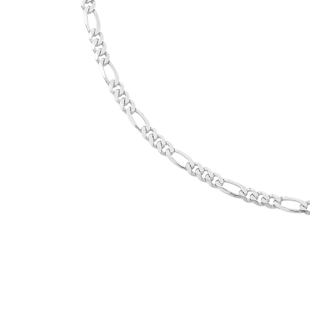Silver 55cm Figaro Chain