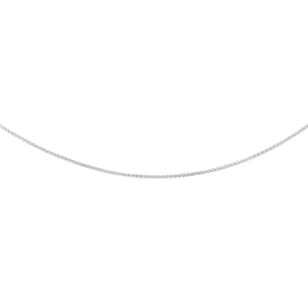 Silver 55cm Oval Box Chain