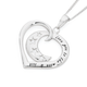 Silver Crescent Moon In Open Heart 