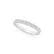 Silver Cubic Zirconia Double Row Friendship Ring