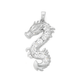 Silver CZ Dragon Pendant