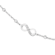 Silver CZ Infinity Anklet