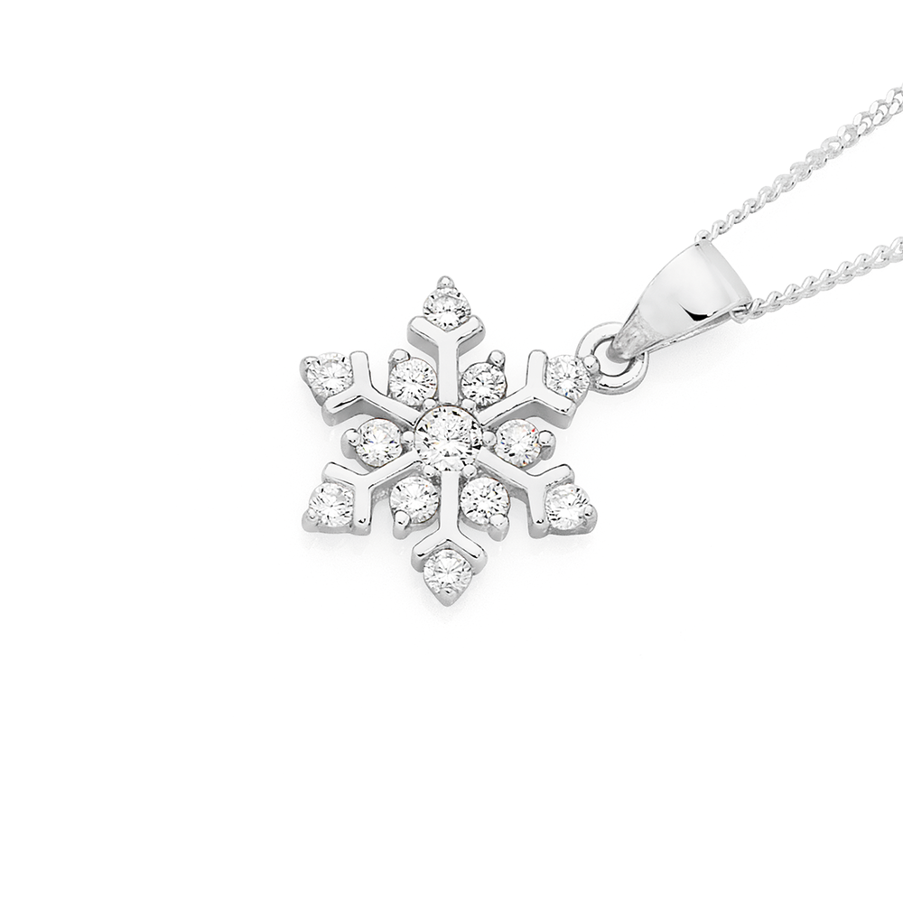 Starchenie Snowflake Necklace 925 Sterling Silver Snowflake Pendant April  Diamond Jewelry for Women - Walmart.com