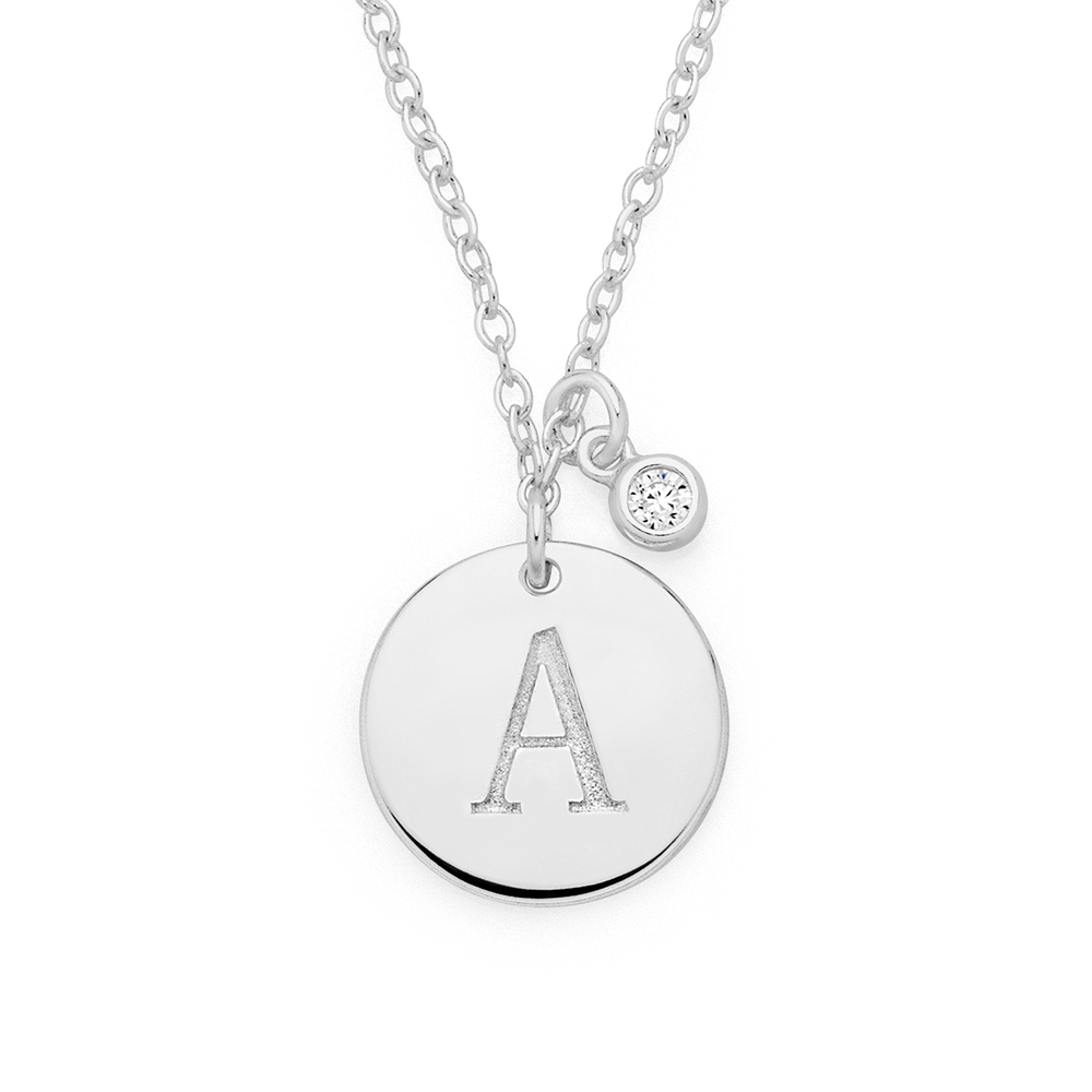 Silver initial charms discount