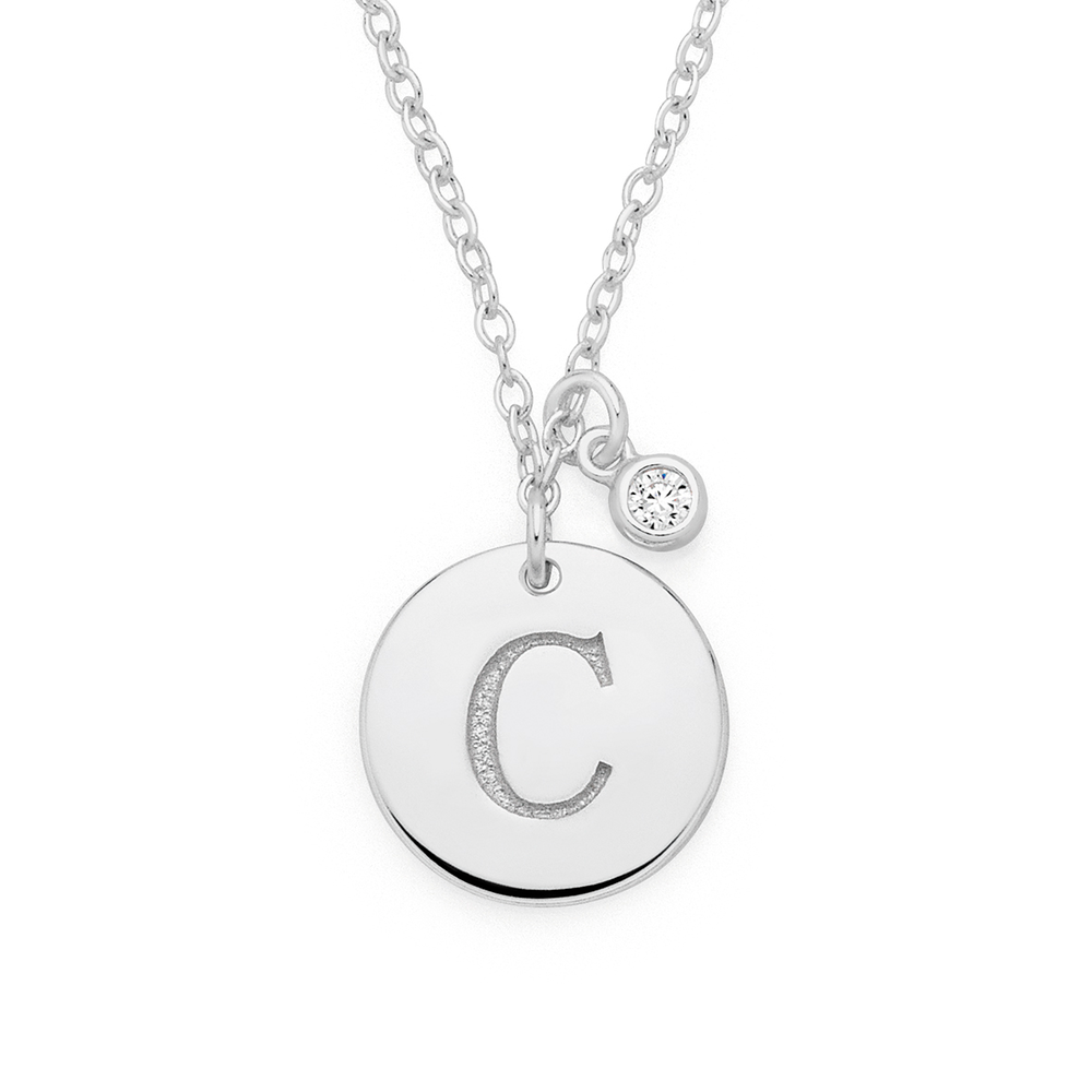 Sterling Silver Celtic 'C' Initial Pendant