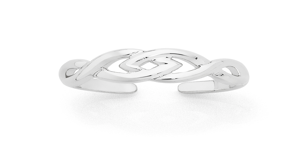 Silver Intertwined Toe Ring Goldmark (AU)