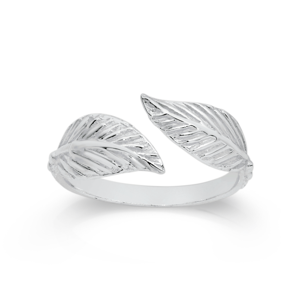 Silver Leaf Toe Ring