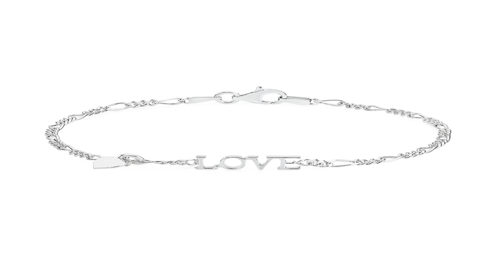Silver Love With Heart Charm Bracelet | Goldmark (AU)