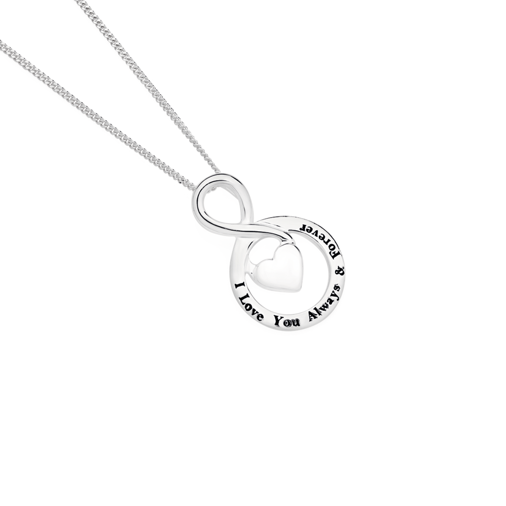 Silver Love You Always Forever Pendant Goldmark AU
