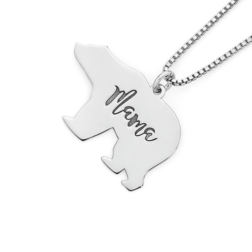 Silver Mama Bear Pendant | Pendants 