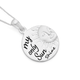 Silver My Only Sunshine Sunny Disc Message Pendant