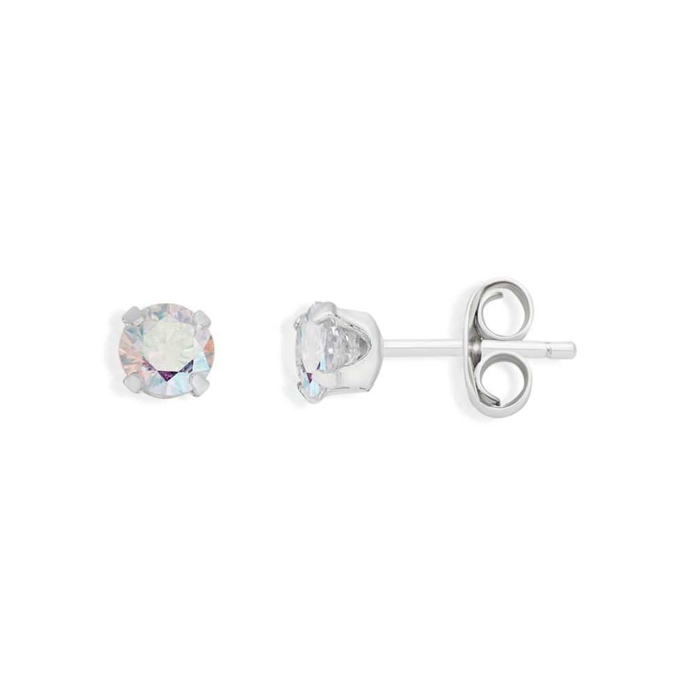 925 STERLING SILVER PAIR OF ROUND SHAPE 4MM HOLLOW BALL STUD EARRINGS FOR  MEN, WOMEN,GIRLS