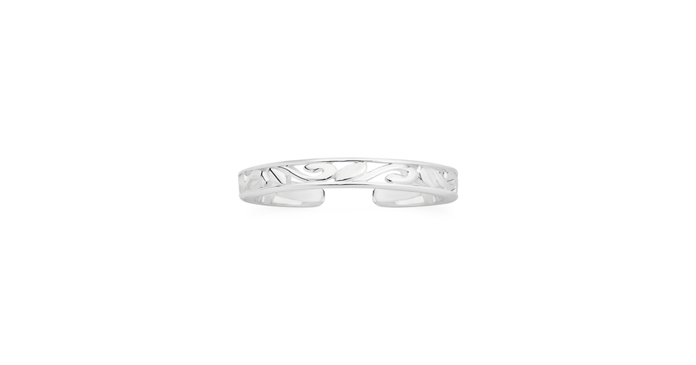 Silver Open Filigree Toe Ring Goldmark (AU)