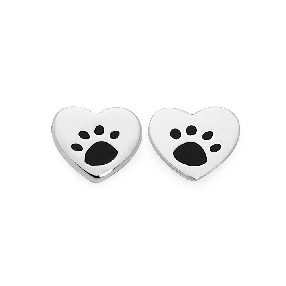 Paw print earrings online australia